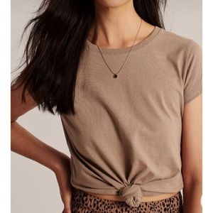 Abercrombie & Fitch Tie Knot Crew Neck Tee